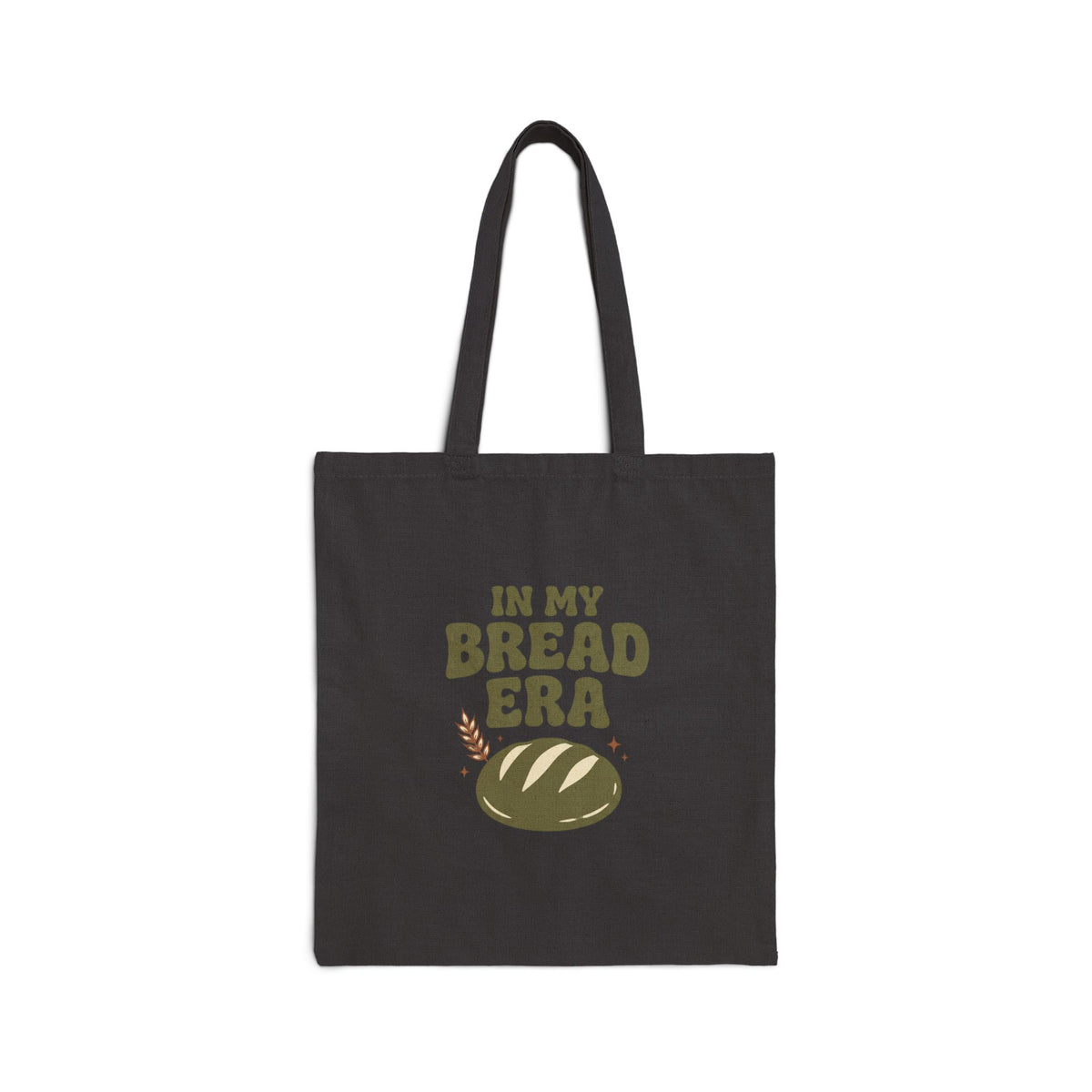 In My Bread Era Tote, Baking Humor Canvas Tote Bag